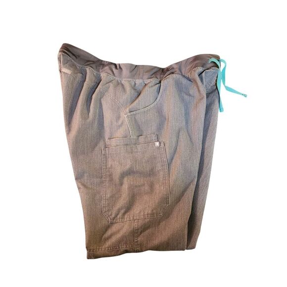 Figs Scrub Pants Women XXL-T Gray Technical Collection Straight Leg Stretch Flaw - Picture 6 of 12